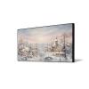 GOSTUDY Winter Canvas Wall Art, Winter Snow Scene, Victorian Medieval Wall Decor, Large Winter Scene Pictures for Living Room,Bedroom,Entryway, Ready to Hang (Black Frame, 48" L x 27" W) view 1