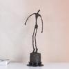 NILEEBUKER Bronze Giacometti Sculpture Falling Man Statue Famous Abstract Art Replica Home Decor view 1