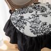 OVARIA Ruffle Chair Pads for Dining Chair Comfort Soft Seat Cushion for Wooden Chair, French Chair Pad Non Slip Seat Pads with Ties, Ruffled Dining Chair Cushion(B) view 2