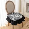 OVARIA Ruffle Chair Pads for Dining Chair Comfort Soft Seat Cushion for Wooden Chair, French Chair Pad Non Slip Seat Pads with Ties, Ruffled Dining Chair Cushion(B) view 3