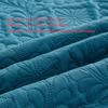 Easy Care Fitted Sheet,Pure Color Brushed Quilted Waterproof Fitted Bed Sheet, Elderly Kids Bedroom Urine-Proof Mattress Topper,Blue,180 * 220cm (3pcs) view 4