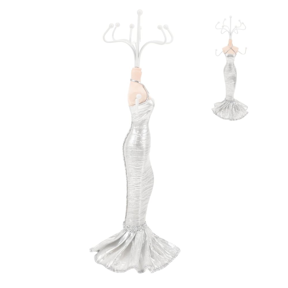 CATIEBYE 1pc Elegant Jewelry Display Rack for Necklaces Earrings and Rings Creative Desktop Storage Shelf Unique Design for Home Decor and Giving