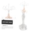 CATIEBYE 1pc Elegant Jewelry Display Rack for Necklaces Earrings and Rings Creative Desktop Storage Shelf Unique Design for Home Decor and Giving view 3