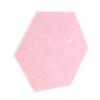 SECFOU Hexagon Felt Board DIY Photo Wall with Self-Adhesive Backing Moon Design Pink for Memorable Display and Easy Installation view 1