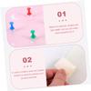 SECFOU Hexagon Felt Board DIY Photo Wall with Self-Adhesive Backing Moon Design Pink for Memorable Display and Easy Installation view 4