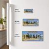 Personalized License Plate Magnet, Custom Fridge Magnet with Your Text, All 50 States Available, Durable Hardboard Refrigerator Magnet, State License Plate Souvenir, Wyoming, Large 4.43 x 9.00 Inch view 2