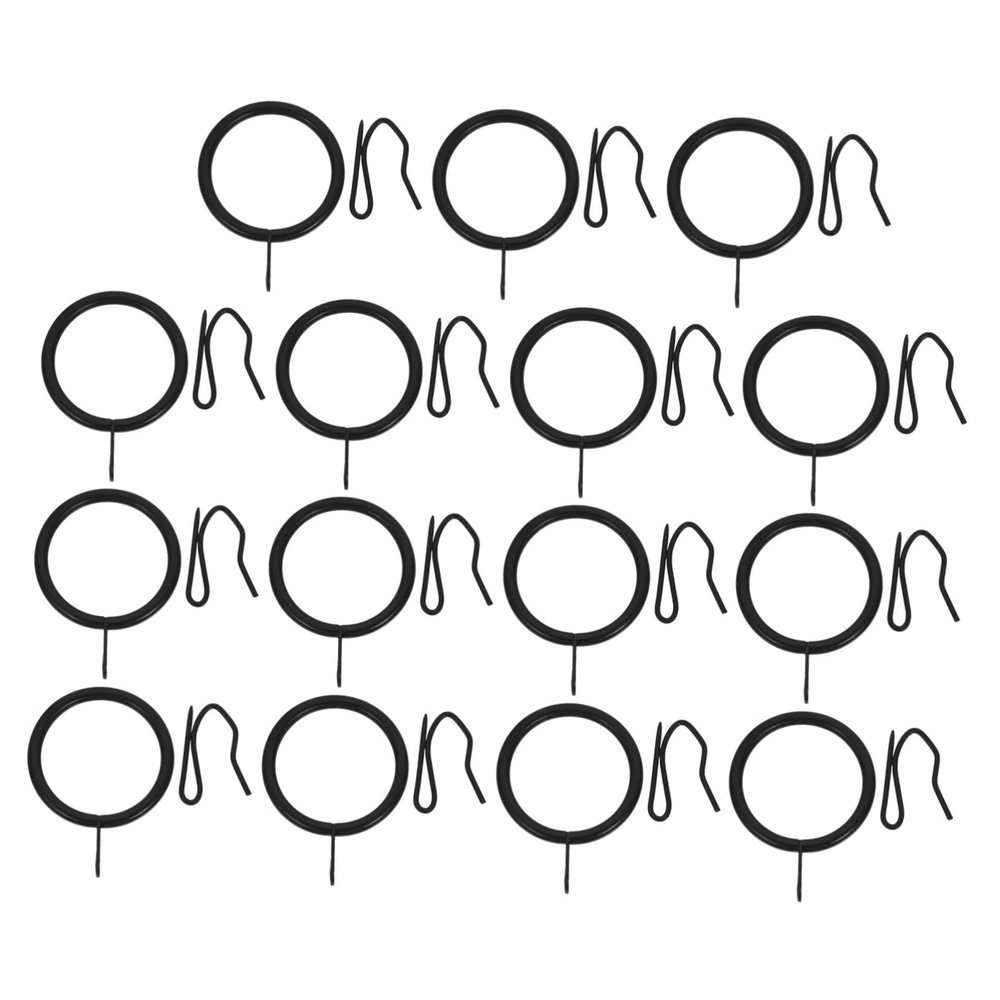 CONGARTENO 40sets Curtain Hanging with Hooks Fixing Circles for Shower and Drapes Design for Home Use