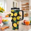 AMZUShome 40 OZ Pineapple Tumbler with Handle.pineapple lover gifts.Unique Birthday Christmas Gifts for Pineapple Lover.Personalized 40 OZ Pineapples Tumbler Gifts for Women Men. view 4