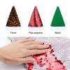 NHYDSPQ Sequin Christmas Hat,Cool Cheetah Leopard Print Santa Hat,Xmas Holiday Hat,Sequin Santa Hat Christmas Hats view 3
