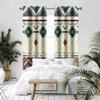 Aztec Geometric Window Curtains Southwestern Native American Tribal Navajo Pattern Farmhouse Style Blackout Drapes 52x84 Inch view 3