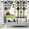Aztec Geometric Window Curtains Southwestern Native American Tribal Navajo Pattern Farmhouse Style Blackout Drapes 52x84 Inch view 4