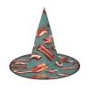 YQxwJL Streaky Bacon Pattern Print Adult Wizard Hats,Hanging Floating Party Hats,Halloween Witch Hats, For Yard Porch Decor view 1