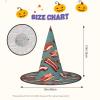 YQxwJL Streaky Bacon Pattern Print Adult Wizard Hats,Hanging Floating Party Hats,Halloween Witch Hats, For Yard Porch Decor view 3