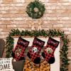 GABSHAIM Custom Portuguese Water Dog Christmas Stocking Dog Paws Bone Red Buffalo Check Plaid Hanging Christmas Stockings Xmas Christmas Decoration for Cat Dog Lover 14 Inch view 4