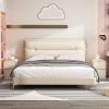 ZCSO Bedroom Furniture Nordic Double Drawer Nightstand Cream Style Ultra-Narrow Bedside Table Bedroom Home Storage Bedside Table End Tables Bedroom(30x40x47cm) view 4
