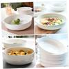 COLLBATH Ceramic Baking Dish White Bone China Pan Versatile for Baking Serving Salad Cheese and More Oven Safe and Easy to Clean for Home and Restaurant Use view 2