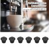 12Pcs Plastic and Stainless Steel Refillable Reusable Coffee Capsule Filters Baskets Replacement view 4