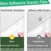 Wall Protector Clear Contact Paper Electrostatic Absorption Wall Protective Film Removable Transparent Plastic Static Cling Stickers for Kitchen and Office from Bin Chair Back Furniture Door Dog Cat view 2