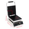 CPVKRY Commercial Waffle Maker, 4pcs Rectangle Waffle Iron, Non-Stick Industrial Belgian Waffle Maker Stainless Steel 110V Temp and Time Control, Suitable for Restaurant Bakeries Snack Bar Family view 3