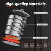 5-Tier Steamer Pot for Cooking 11.8in/30cm Steamer Pot,Stainless Steel Steam Pot Cookware with Glass Lid for Dumpling, Stock, Sauce, Food (Silver, 12 in) view 2