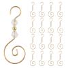 INCREWAY Christmas Ornament Hooks, 30PCS S-Shaped Hangers Hook Christmas Ornament Metal Hooks with Crystal Bead view 1