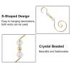 INCREWAY Christmas Ornament Hooks, 30PCS S-Shaped Hangers Hook Christmas Ornament Metal Hooks with Crystal Bead view 3