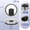 2PCS 20oz Tumbler Lid for YETI, Magnetic Slider Replacement Lids, Compatible for Yeti 20 oz Tumbler, 10/24 oz Mug, 10 oz Lowball, Travel Spill Proof Cup Lids Covers view 4