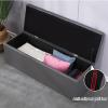 GRIPITHPY Rectangular Storage Ottoman,Comfy Storage Bench with Padded Seat,Storage Furniture End of Bed,Leather Bench for Living Room Bedroom Office Hallway (39 * 15.7 * 15.7in, Black1) view 2