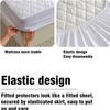 XMAYODS Waterproof Mattress Protector Pad Queen King Twin XL Machine, Breathable Mattress Covers Topper with Deep Pockets, Washable Bed Cover All-Season Use(Color 3,1PC 150x200cm) view 3