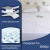 XMAYODS Waterproof Mattress Protector Pad Queen King Twin XL Machine, Breathable Mattress Covers Topper with Deep Pockets, Washable Bed Cover All-Season Use(Color 3,1PC 150x200cm) view 4