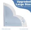 2 Pack Large Shower Splash Guard for Walk in Shower, Upgrade 9.25 x 9.25 In Bath Tub Splash Guards, Shower Corner Bathtub Water Blocker, Waterproof Shower Accessories to Keep Water in Shower view 2