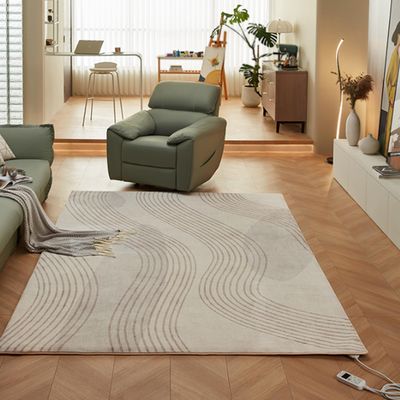 DHXYHQY Large Heated Floor Mats Under Desk, Portable Heating Yoga Mat, Electric Heating Pad, Toes Warming Heater, Electric Heated Foot Warmers, for Living Room Dining Room Bedroom,100x200cm