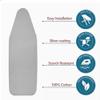 GJPXFR Ironing Board Cover, Large Replacement Ironing Board Cover 42x12 43x14 48x15 49x18 54x15 54x18in Iron Pad Covers with Scorch Resistant Padding(Black,110x35cm(43x14in)) view 3