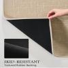 AMOAMI-Bath Mat-Absorbent Quick Dry Bathroom Floor Mats-Washable Rubber Backing Bath Mats for Bathroom Rugs Fit Under Door-Bath Rug for in Front of Sink Bathtub Shower Room, Camel 24''x70'' view 4