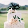 Fornixe Personalized Name Cake Topper, Custom Mr Mrs Cake Topper, Unique Custom Cake Topper with Any Text for Wedding Cake Decorations(Style2) view 3