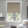 Sulugood Blackout Roller Shades, Cordless Linen Window Blinds, Blackout Roller Blinds with Cassette Valance Thermal Insulated Window Shades for Home Office Bedroom, Brown, 12" W x 84" H view 1