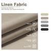 Sulugood Blackout Roller Shades, Cordless Linen Window Blinds, Blackout Roller Blinds with Cassette Valance Thermal Insulated Window Shades for Home Office Bedroom, Brown, 12" W x 84" H view 4