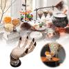 Halloween Witch Hand Holder, Witch Hand Candy Holder Bowl, Witch Hand Resin Statue Fruit Bowl Holder Creative Candy Dish For Trick or Treating, for Office Desk Home Party Decoration (Purple) view 1