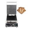 CPVKRY Waffle Cone Maker Commercial 1750W Professional Ice Cream Cone Waffle Maker Machine, Electric Commercial Waffle Cone Maker Machine Stainless Steel Round Waffle Cone Iron, Non-stick Coating view 1