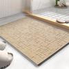 AMOAMI-Bath Mat-Absorbent Quick Dry Bathroom Floor Mats-Washable Rubber Backing Bath Mats for Bathroom Rugs Fit Under Door-Bath Rug for in Front of Sink Bathtub Shower Room, Camel 20''x32'' view 1