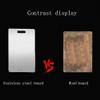 DTREELS Stainless Steel Cutting Board, Non Slip Non Stick Cutting Board, Double-Sided Food Grade Meat Cutting Board, for Chopping Vegetables and Meat, Kneading Dough for Home Kitchen Cooking view 2
