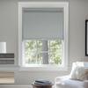 Sulugood Blackout Roller Shades, Cordless Linen Window Blinds, Blackout Roller Blinds with Cassette Valance Thermal Insulated Window Shades for Home Office Bedroom, Light Grey, 64" W x 84" H view 1