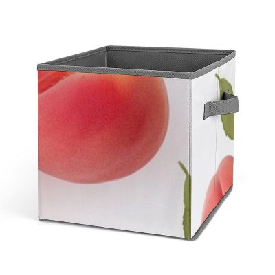 LXTDPBK Storage Bins Folding Storage Boxes Peach Storage Baskets for Shelves Closet Organizers And Storage Foldable Storage Containers Cube Storage Bins for Clothes