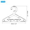 PATIKIL 50pcs Clothes Hanger Earring Holder, Mini Acrylic Coat Hangers Earring Hangers Hanger Rack for Earring Holder Organizer Stand Studs, Silver Tone view 2