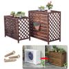 PPOIUYK Solid Wood Air Conditioning Rack for Outside Unit, Thickened Wooden Board Air Conditioner Fence Privacy Screen to Hide Air Conditioner (Size : Small) view 1