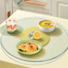 24 27 31 33 35 39 43in Dining Table Turntable Explosion-Proof Tempered Glass Rotating Tray Lazy Susan Turntable with Silent Bearings Strong Load-Bearing Easy to Clean for Banquets Party Family Dinners view 1