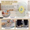 24 27 31 33 35 39 43in Dining Table Turntable Explosion-Proof Tempered Glass Rotating Tray Lazy Susan Turntable with Silent Bearings Strong Load-Bearing Easy to Clean for Banquets Party Family Dinners view 2