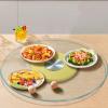 24 27 31 33 35 39 43in Dining Table Turntable Explosion-Proof Tempered Glass Rotating Tray Lazy Susan Turntable with Silent Bearings Strong Load-Bearing Easy to Clean for Banquets Party Family Dinners view 4