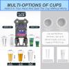 HCAUYNN Paper/Plastic Cup Sealing Machine,Sealable Diameter 90~95Mm/Height Below 20Cm, Leakage Can Be Resealed, for Bubble Milk Tea Coffee, 600-800 Cups/H,White-110V view 4
