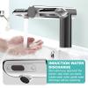 agreilduite Touchless Bathroom Faucets,2 in 1 Contactless Cleaning-Clean Left + Dry Right,Hand Dryer -7-10s Fast Drying,Induction Water Tap-Hot &Cold Regulating Valve,for Under-Counter Basin,Silver view 3